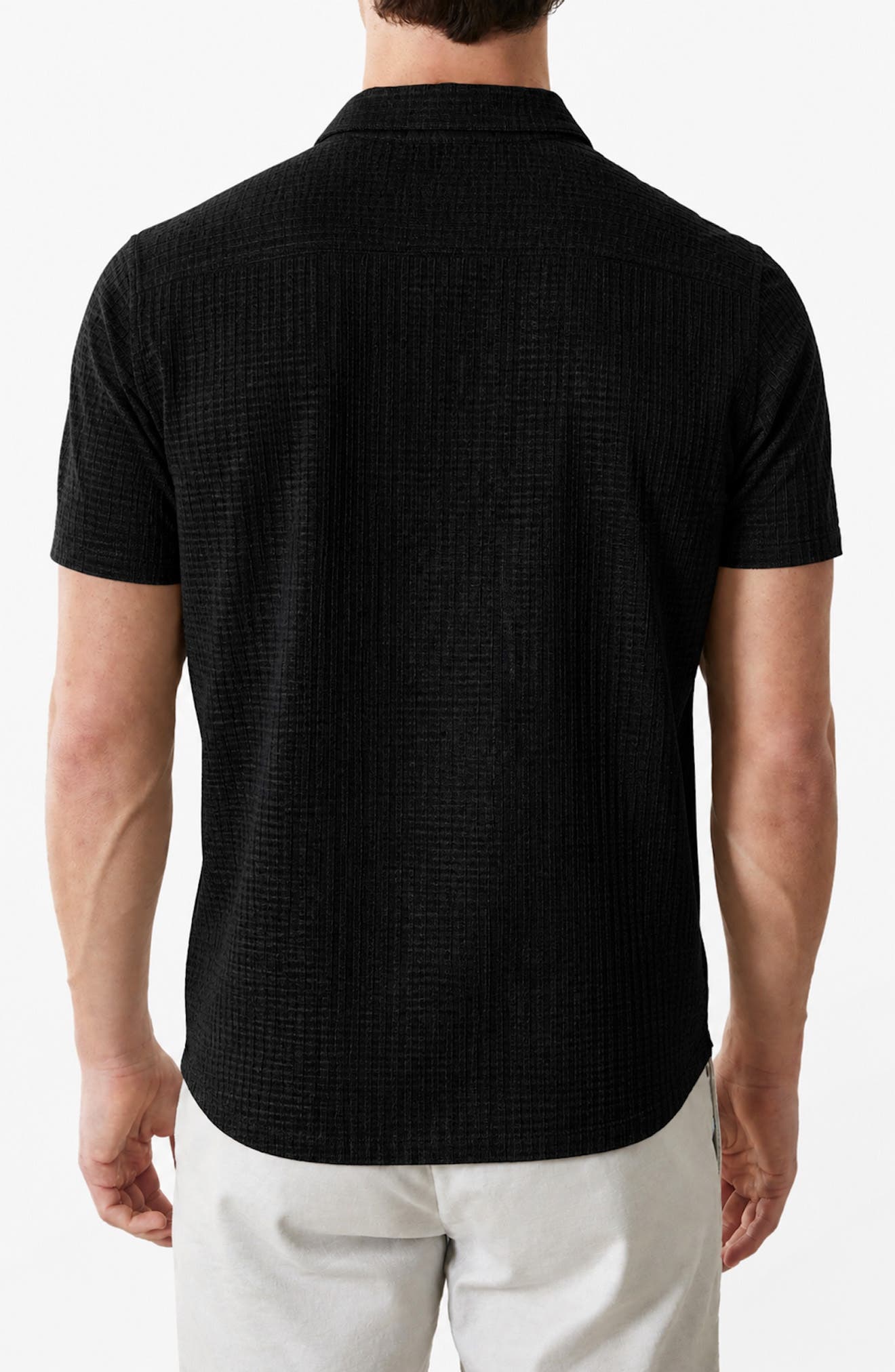 Мужские Robert Barakett Vaerik Textured Camp Shirt — фото 3