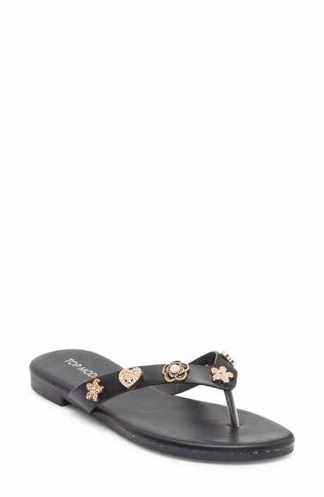 TOP MODA Bessie Embellished Flip Flop