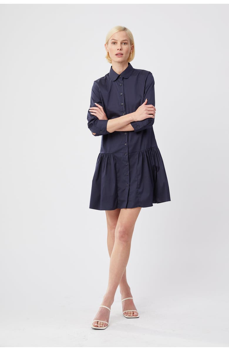 The Shirt The Long Sleeve Drop Waist Shirt Dress, Main, color, Navy