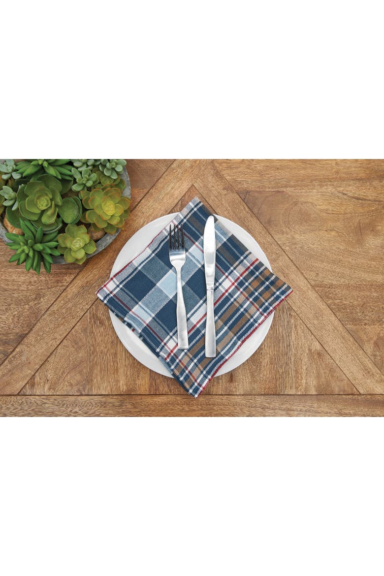Lawson Lake Plaid Napkin Set of 6 Decor, Alternate, color, Blue