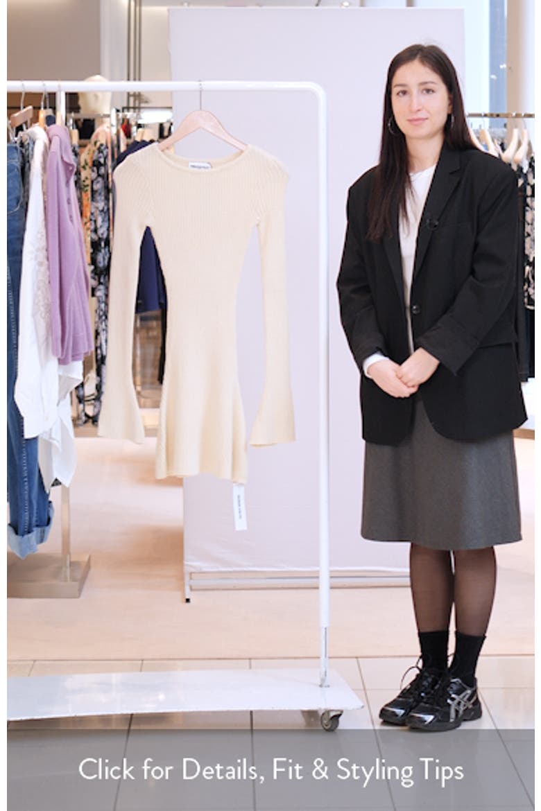 Osment Long Sleeve Knit Minidress video