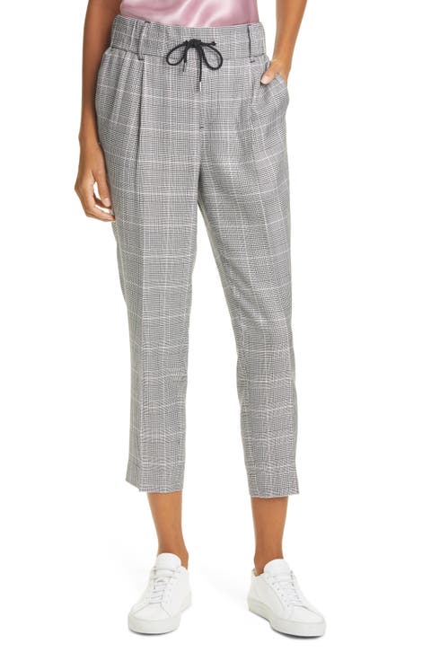 Glen Plaid Crop Pants