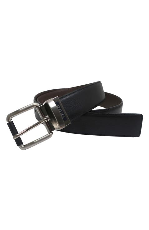 Mens Reversible Leather Belt