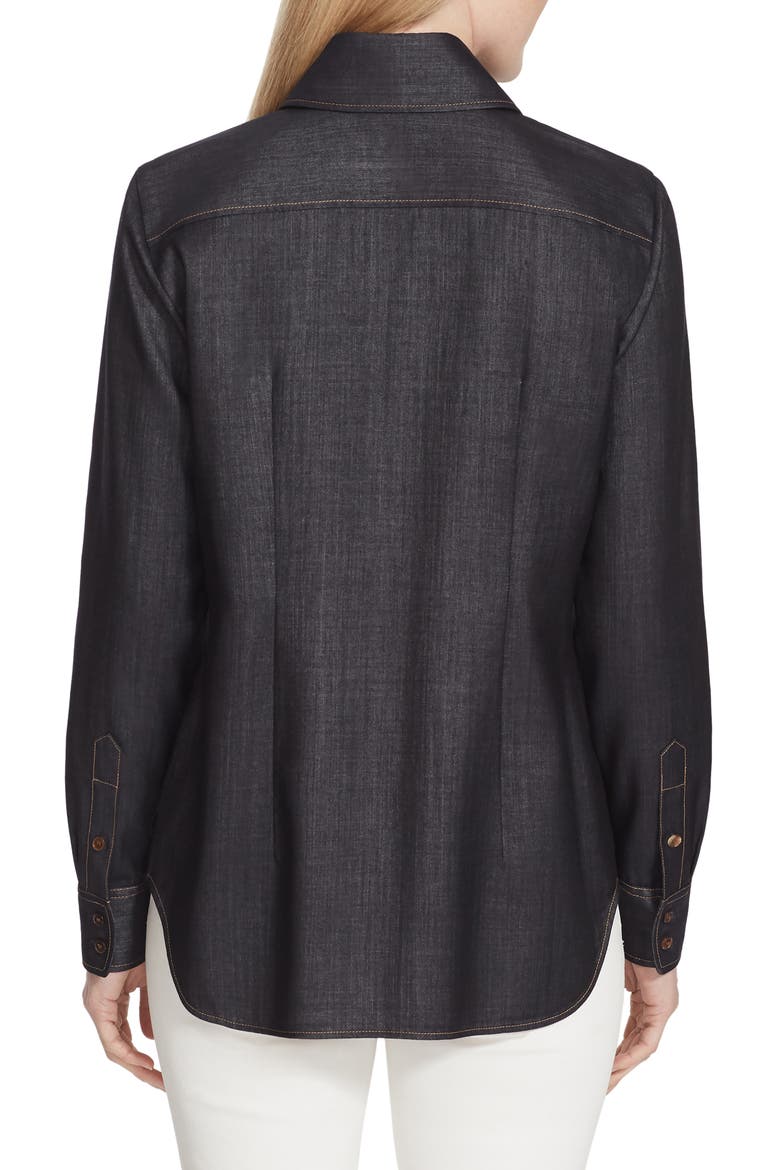 James Mercantile Cloth Blouse, Alternate, color, INDIGO
