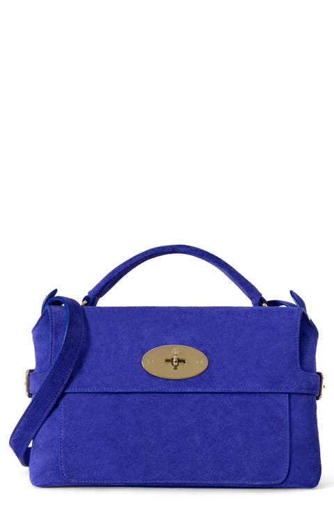 Small Stevie Suede Top Handle Bag