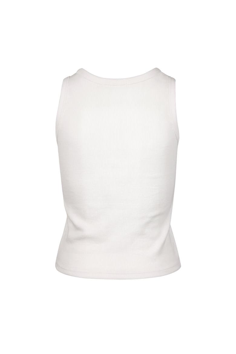 Women's '47 Cream Los Angeles Dodgers Single Swirl Ribbed Baby Tank Top, Alternate, color, Cream