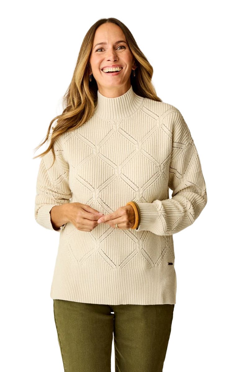 Carve Designs Woodward Allover Sweater, Alternate, color, Birch
