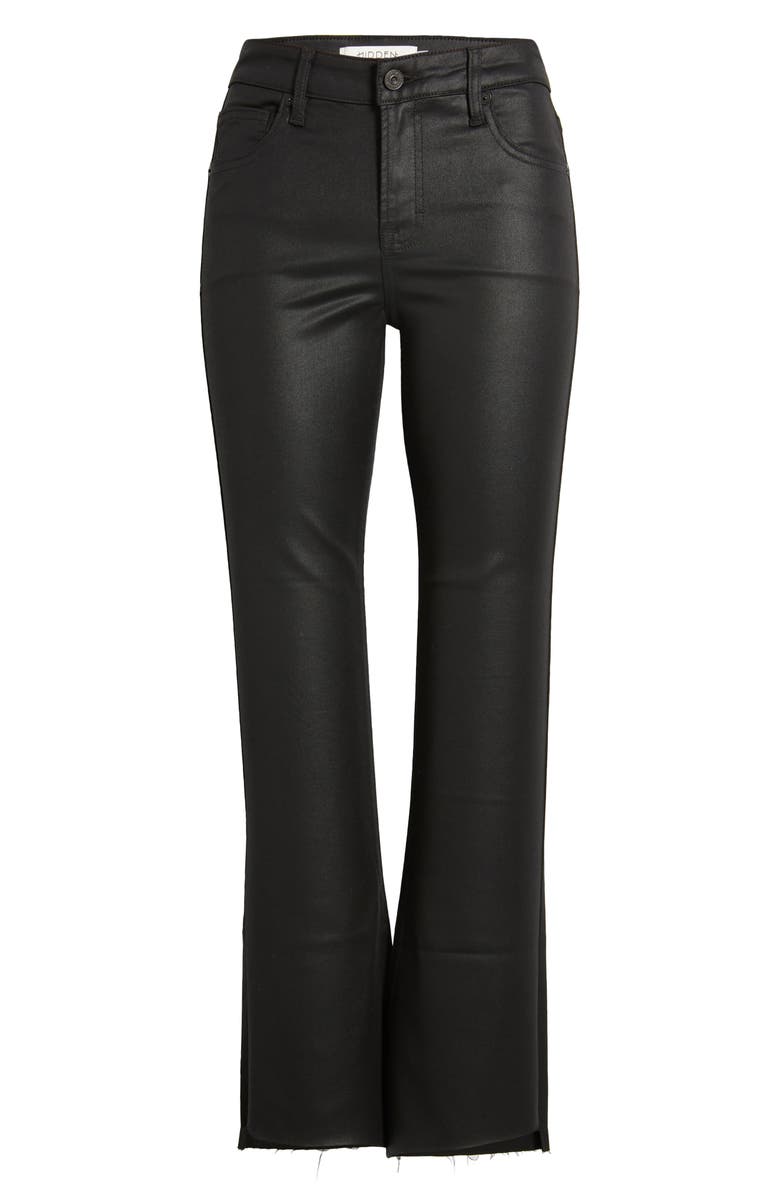 HIDDEN JEANS Coated Step Hem Bootcut Jeans, Alternate, color, 