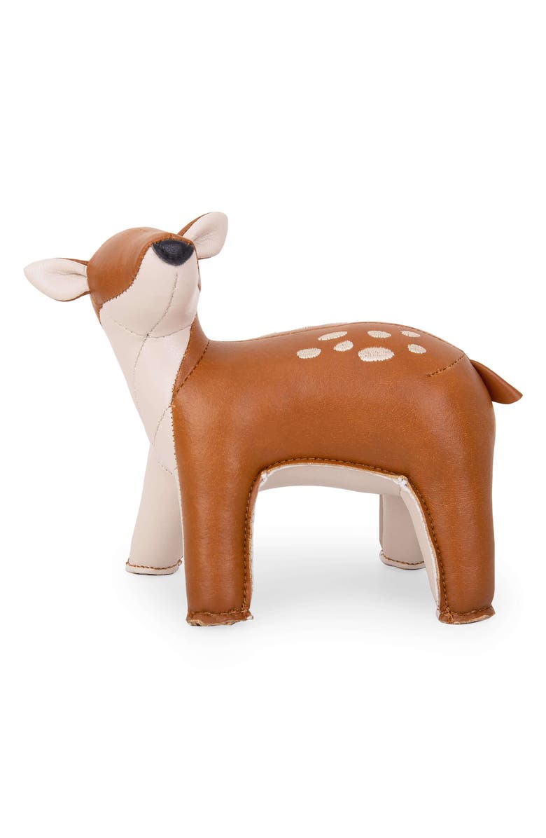 Zuny Deer Luke Faux Leather Paperweight, Alternate, color, Tan Wheat