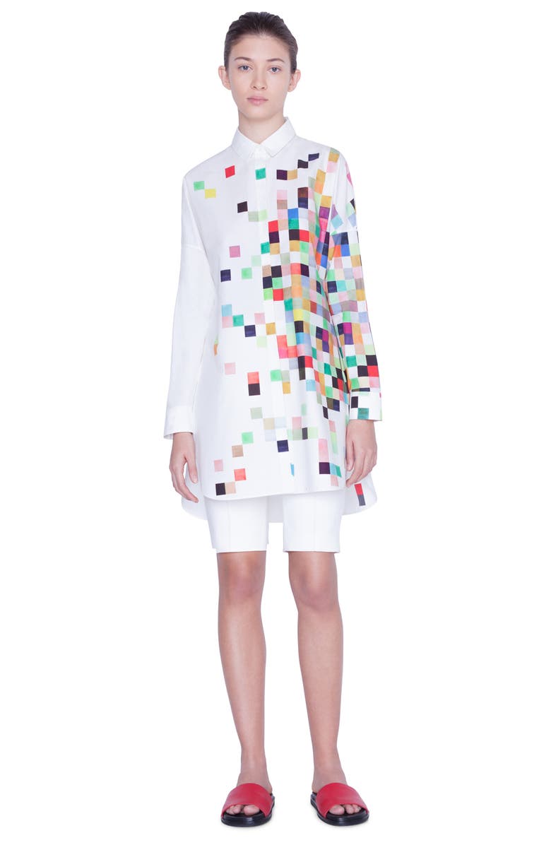 Akris punto Pixel Print Tunic Shirt, Alternate, color, 