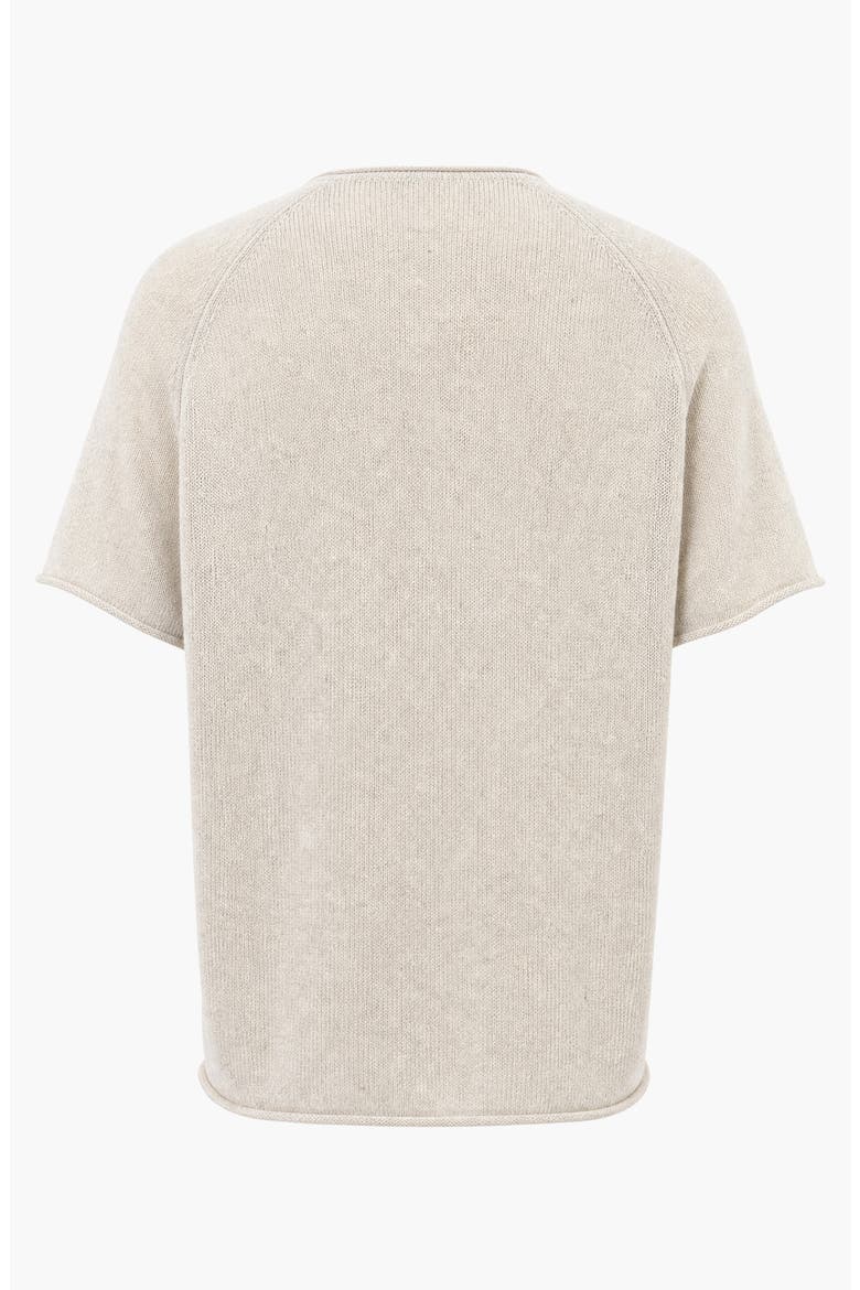 Short Sleeve Raglan Knit Sweater, Alternate, color, Beige