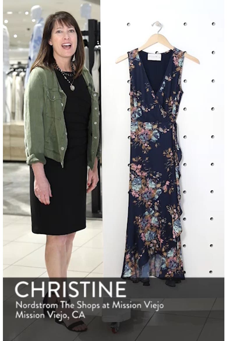 Floral Sleeveless Wrap Dress video