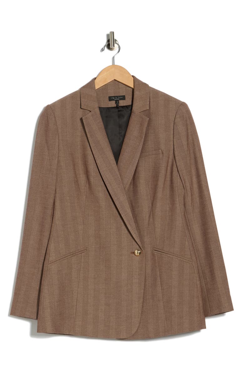 rag & bone Jade Oversize Notch Lapel Blazer, Alternate, color, Espresso