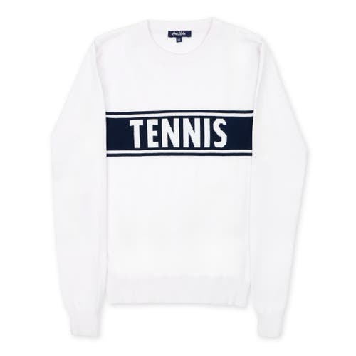 Ame & Lulu Club Sport Sweater In White