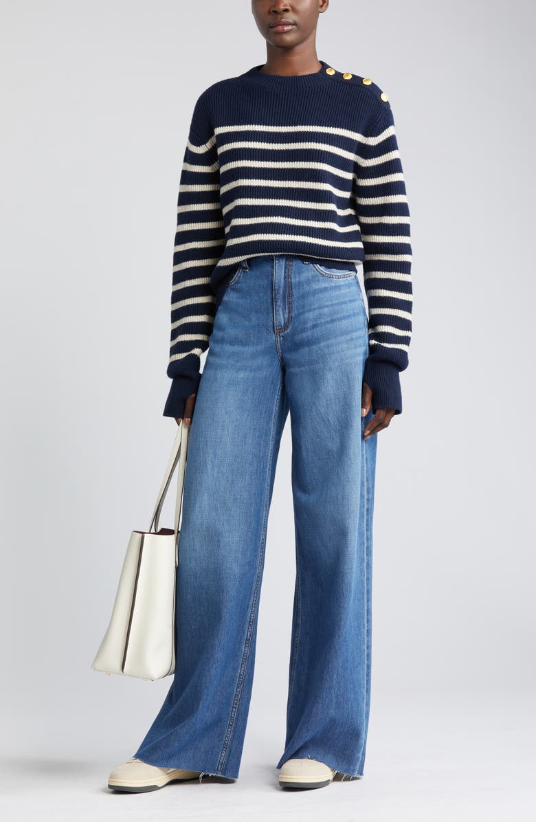 rag & bone Nancy Stripe Sweater, Main, color, 