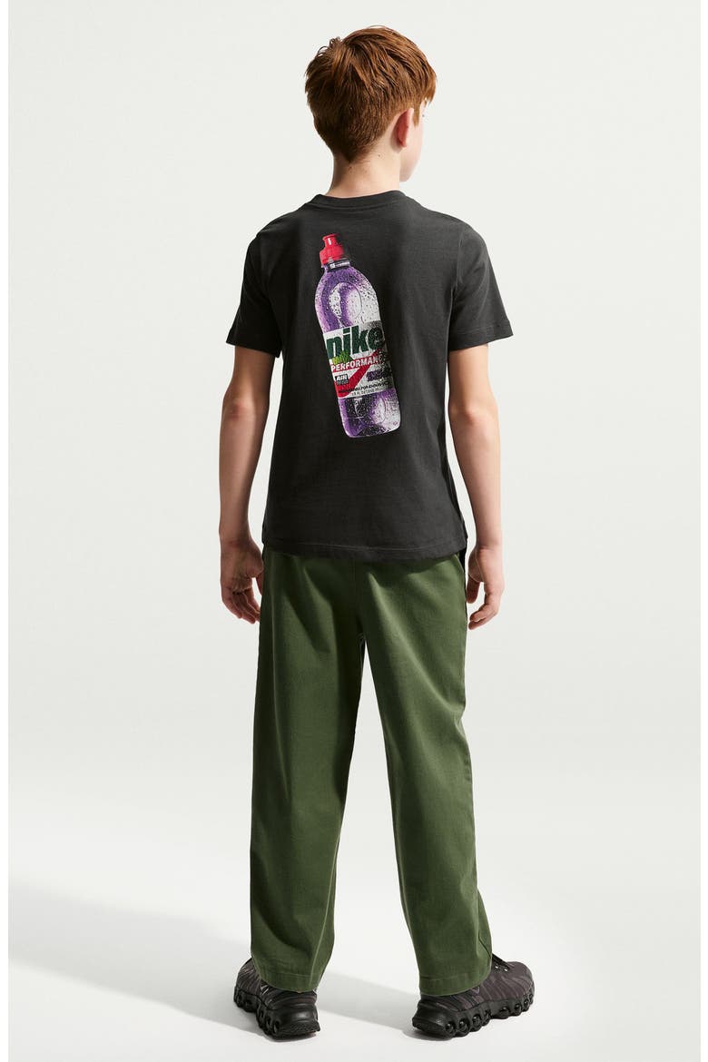 Kids' Max Performance Cotton Graphic T-Shirt, Alternate, color, OFF NOIR