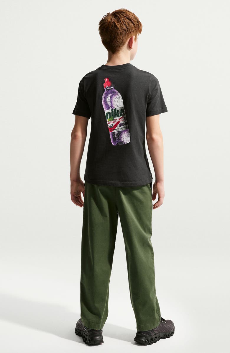 Nike Kids' Max Performance Cotton Graphic T-Shirt, Alternate, color, Off Noir