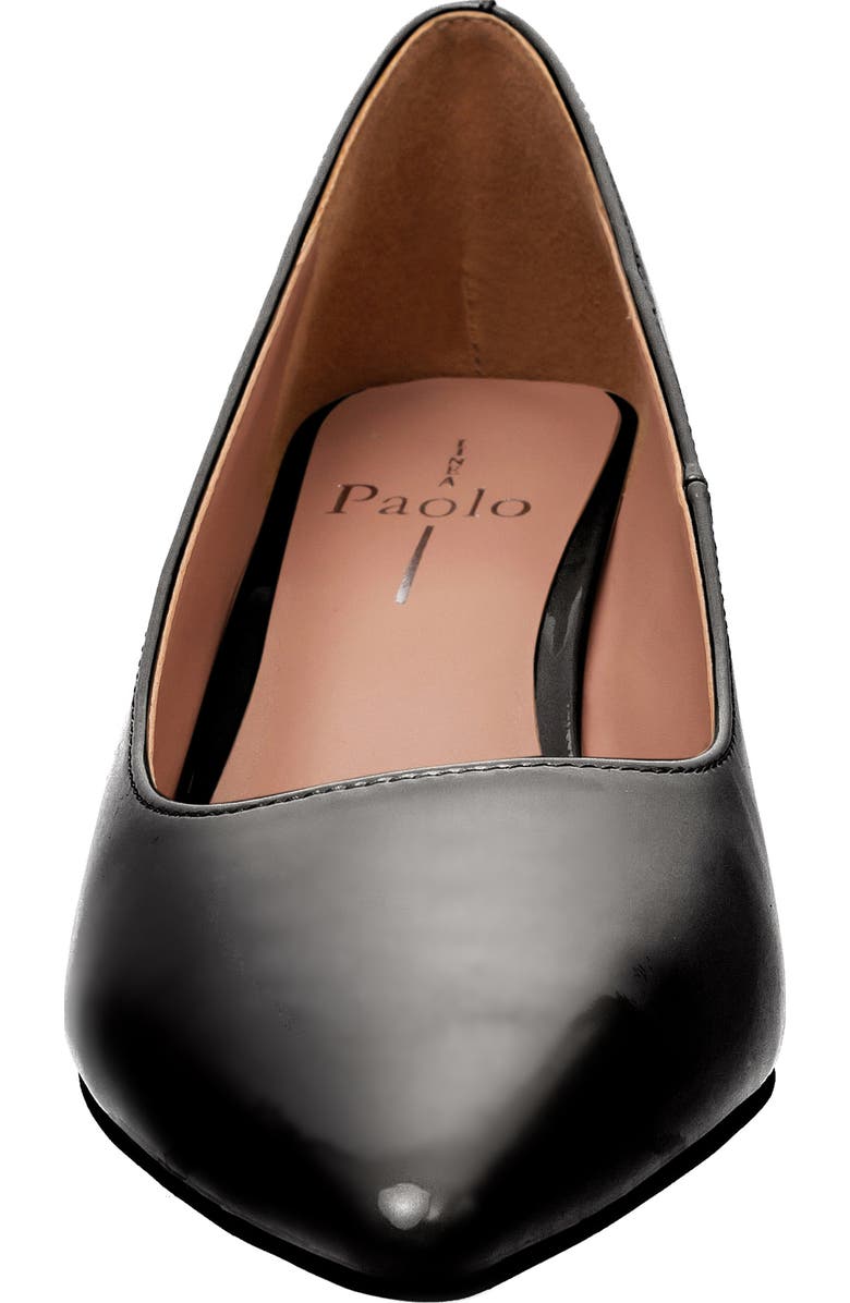 Linea Paolo Bilson Pointed Toe Pump, Alternate, color, Black Patent