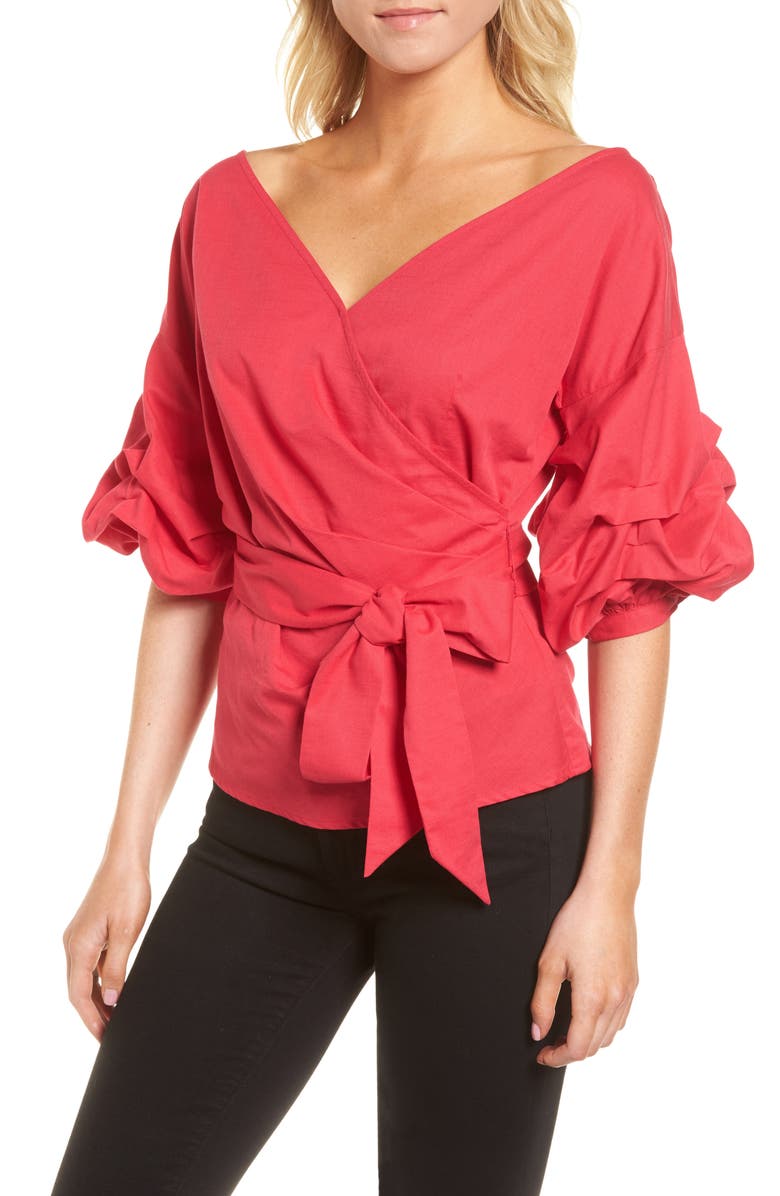 Chelsea28 Wrap Top, Main, color, 