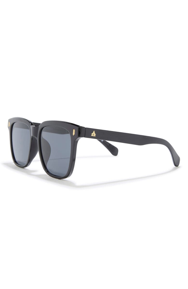 AIRE Luna 54mm Square Sunglasses, Alternate, color, Black / Smoke Mono