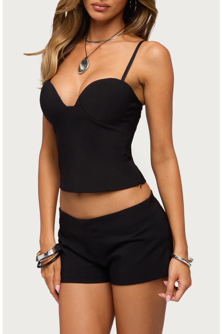Harmona Cupped Tank Top, Alternate, color, BLACK
