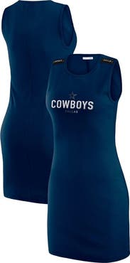 WEAR by Erin Andrews Women's WEAR by Erin Andrews x Gracie Hunt Navy Dallas Cowboys Ribbed Tank Dress