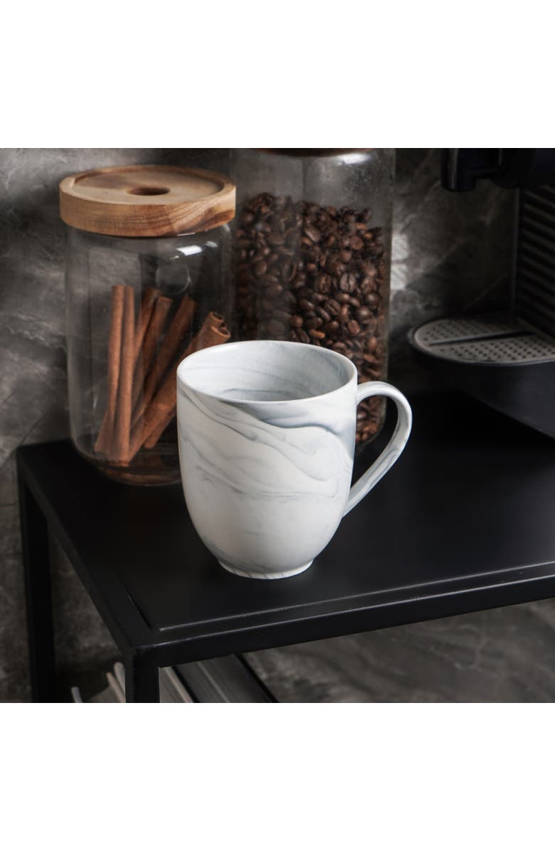 Stone Lain Brighton Porcelain 4-Piece Mug Set, Alternate, color, Gray