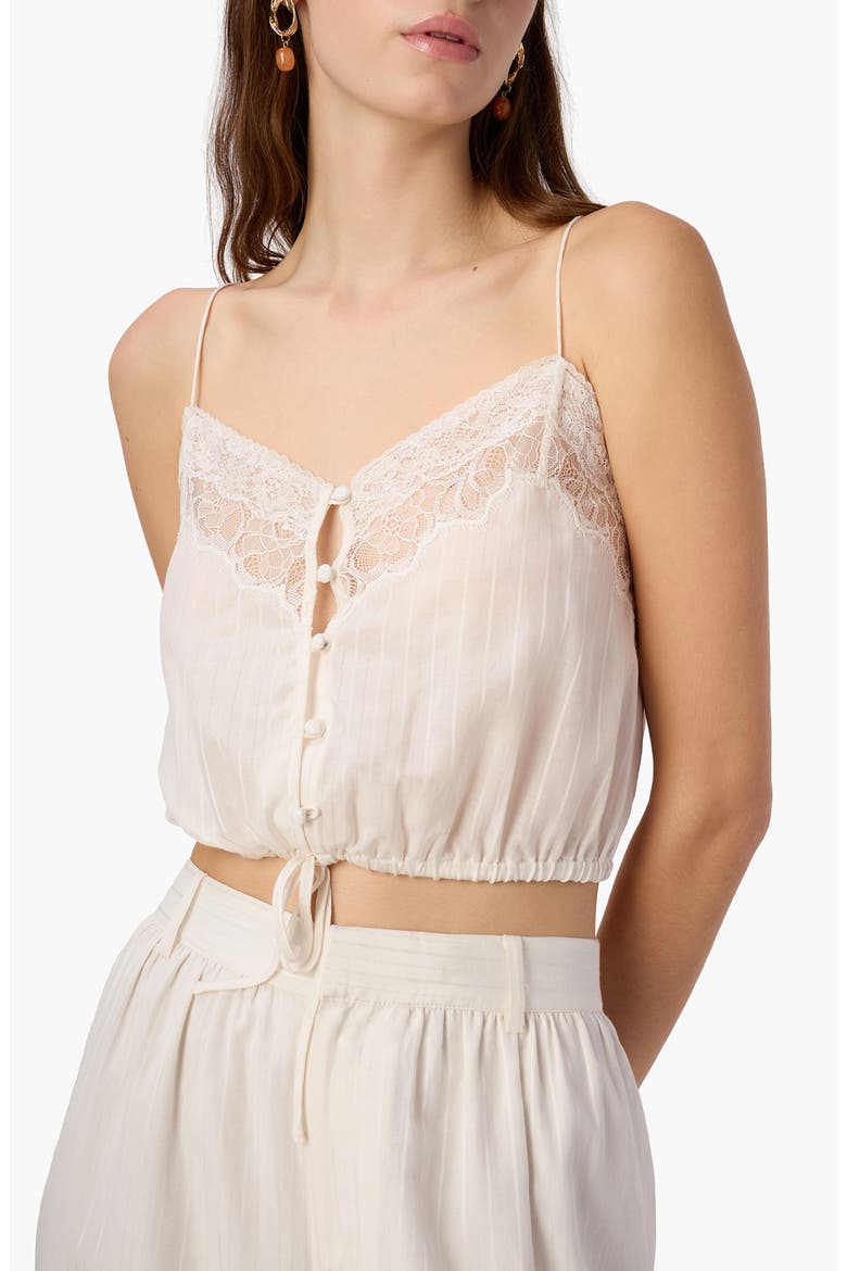 Libi Cotton & Silk Camisole, Main, color, MACADAMIA