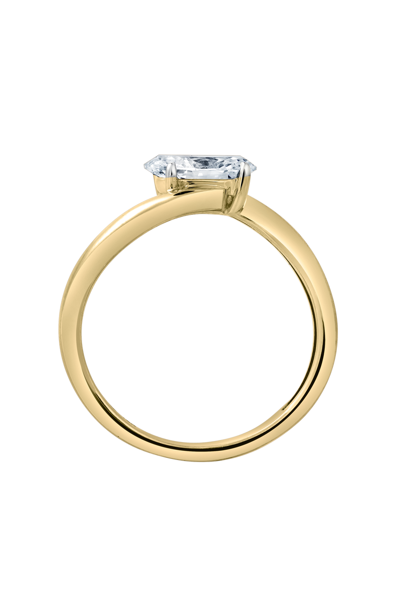 Lilian 1.5 Ct Oval Lab Grown Diamond Engagement Ring, Alternate, color, 14K Yellow Gold
