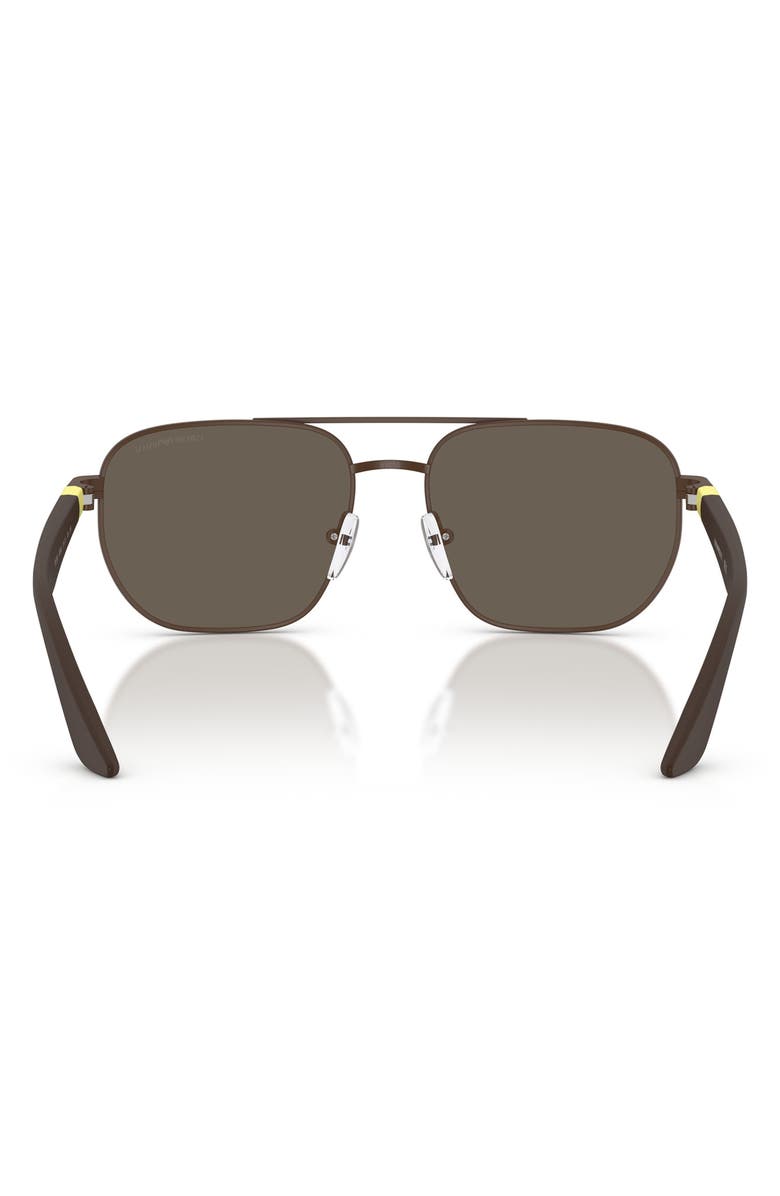 Emporio Armani Kids' 51mm Square Sunglasses, Alternate, color, Matte Brown / Dark Brown