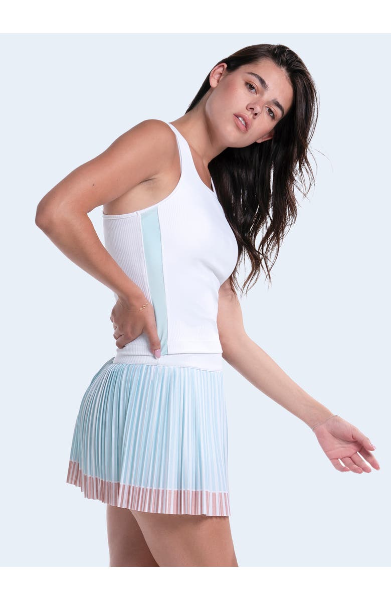 Lucky in Love Racer Rib Tank, Alternate, color, White