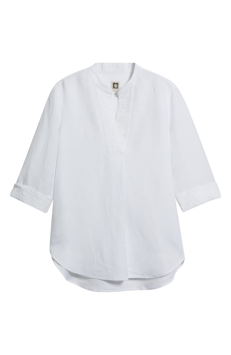 Anne Klein Linen Blend Tunic, Alternate, color, 
