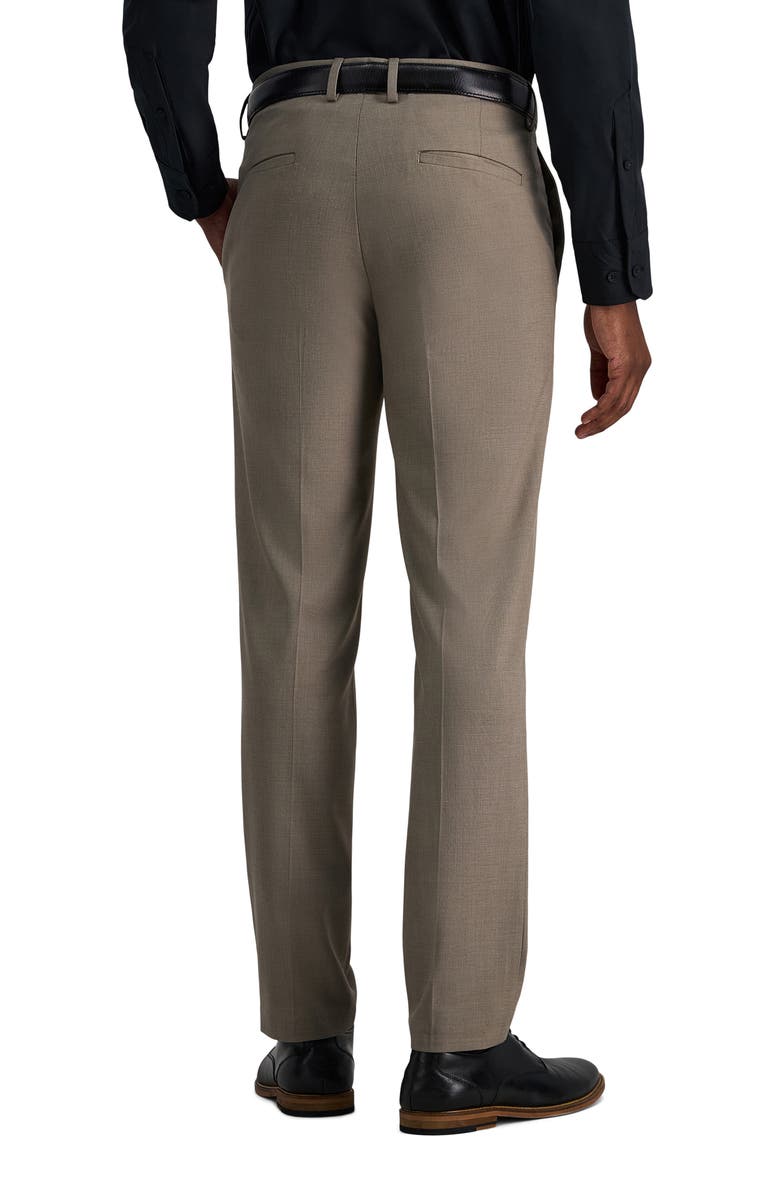 Kenneth Cole Reaction Slim Fit Sharkskin Pants, Alternate, color, Oatmeal