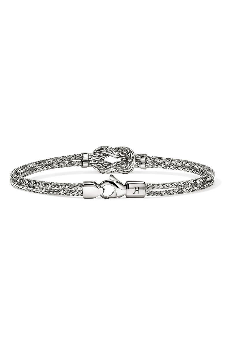 John Hardy Love Knot Bracelet, Diamonds, Alternate, color, Silver