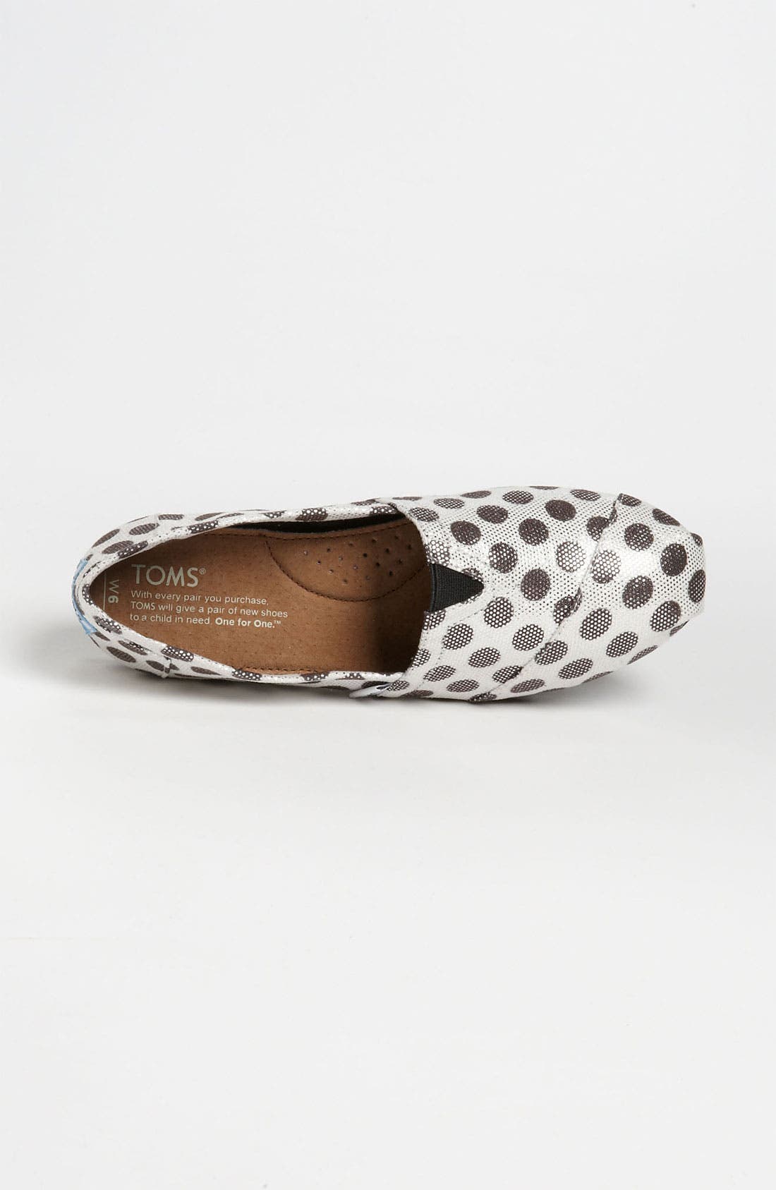 TOMS 'Classic - Metallic Dot' Slip-On, Alternate, color, 