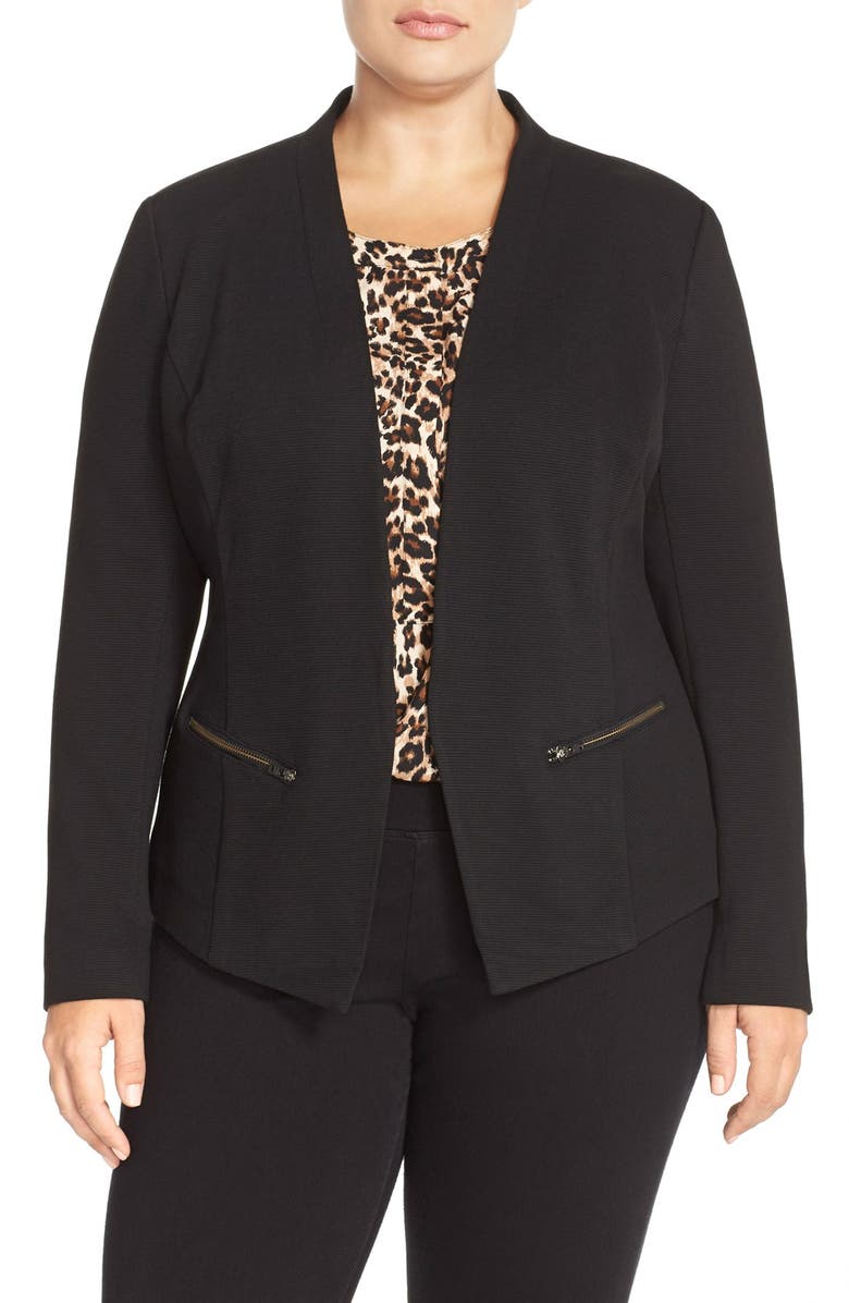 Sejour 'Jetsetter' Ottoman Knit Jacket, Main, color, 