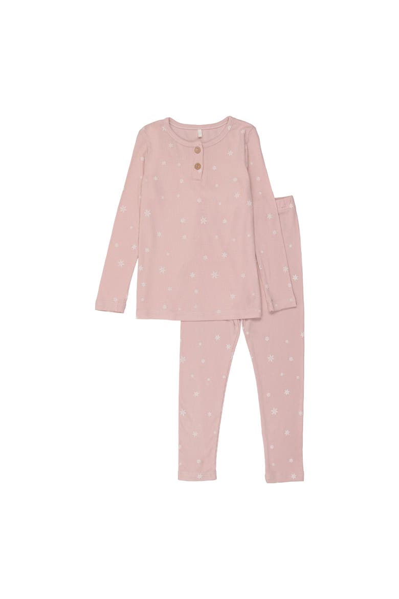 Girls Snowflake PJ, Main, color, Pink