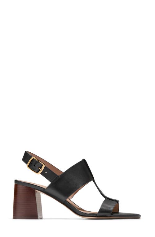 Cole Haan Josie T-strap Sandal In Black Leather