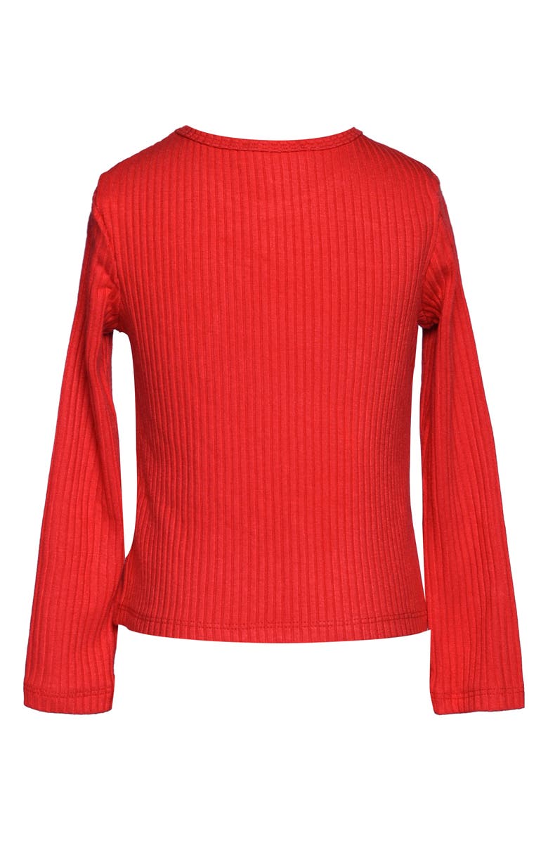 Truly Me Kids' Love Letter Rib T-Shirt, Alternate, color, Red