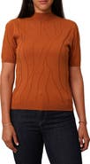 CYRUS Intarsia Short Sleeve Sweater