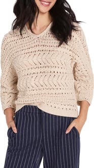 NIC+ZOE Openwork Sweater