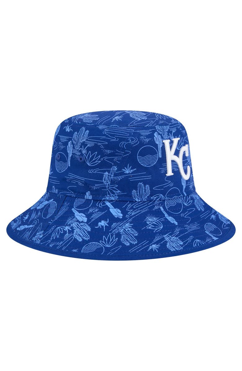 New Era Men's New Era Royal Kansas City Royals 2025 Spring Training All Over Print Bucket Hat, Alternate, color, Royal