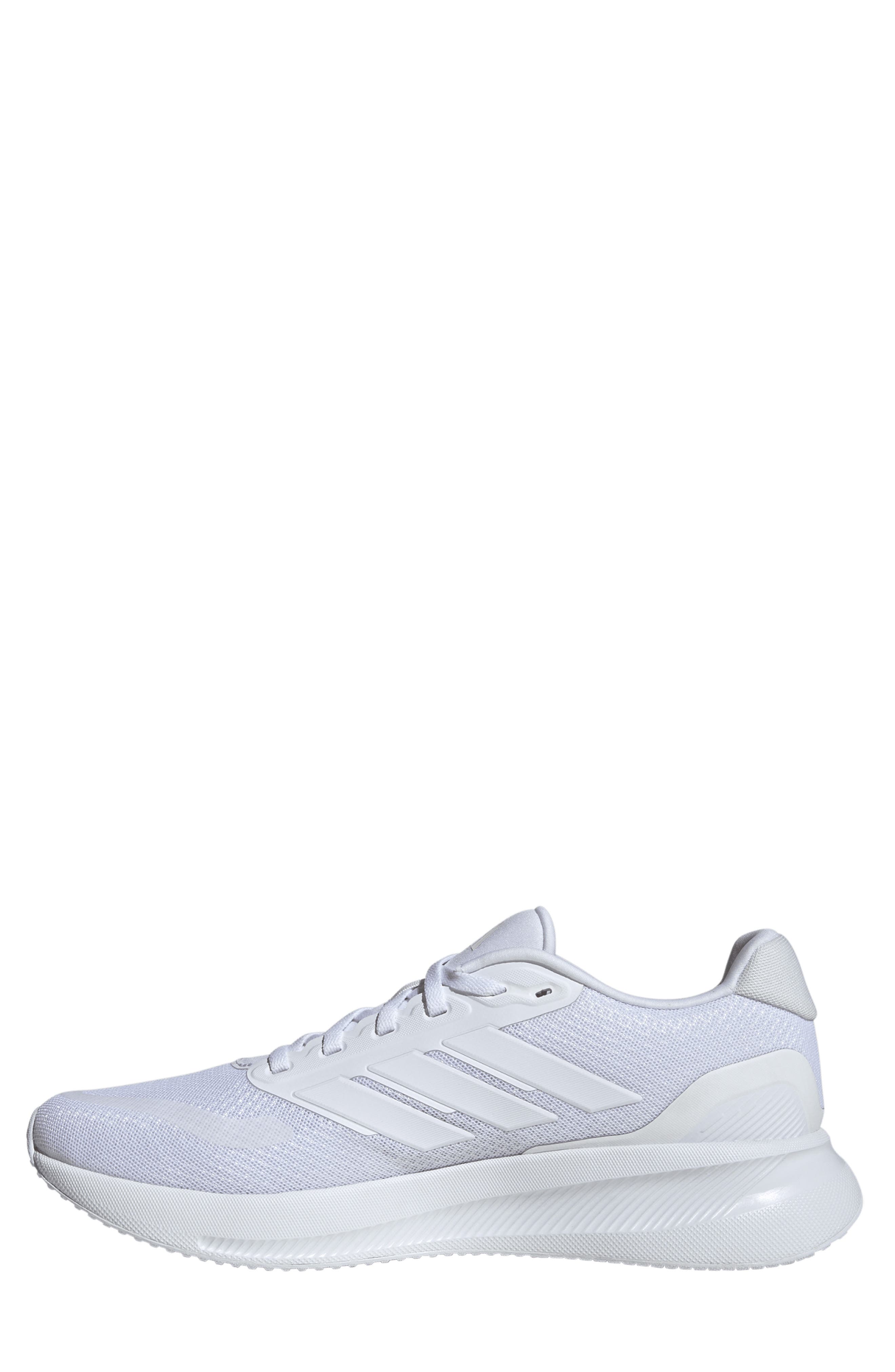 adidas Run Falcon 5 Running Shoe, Alternate, color, White/White/White