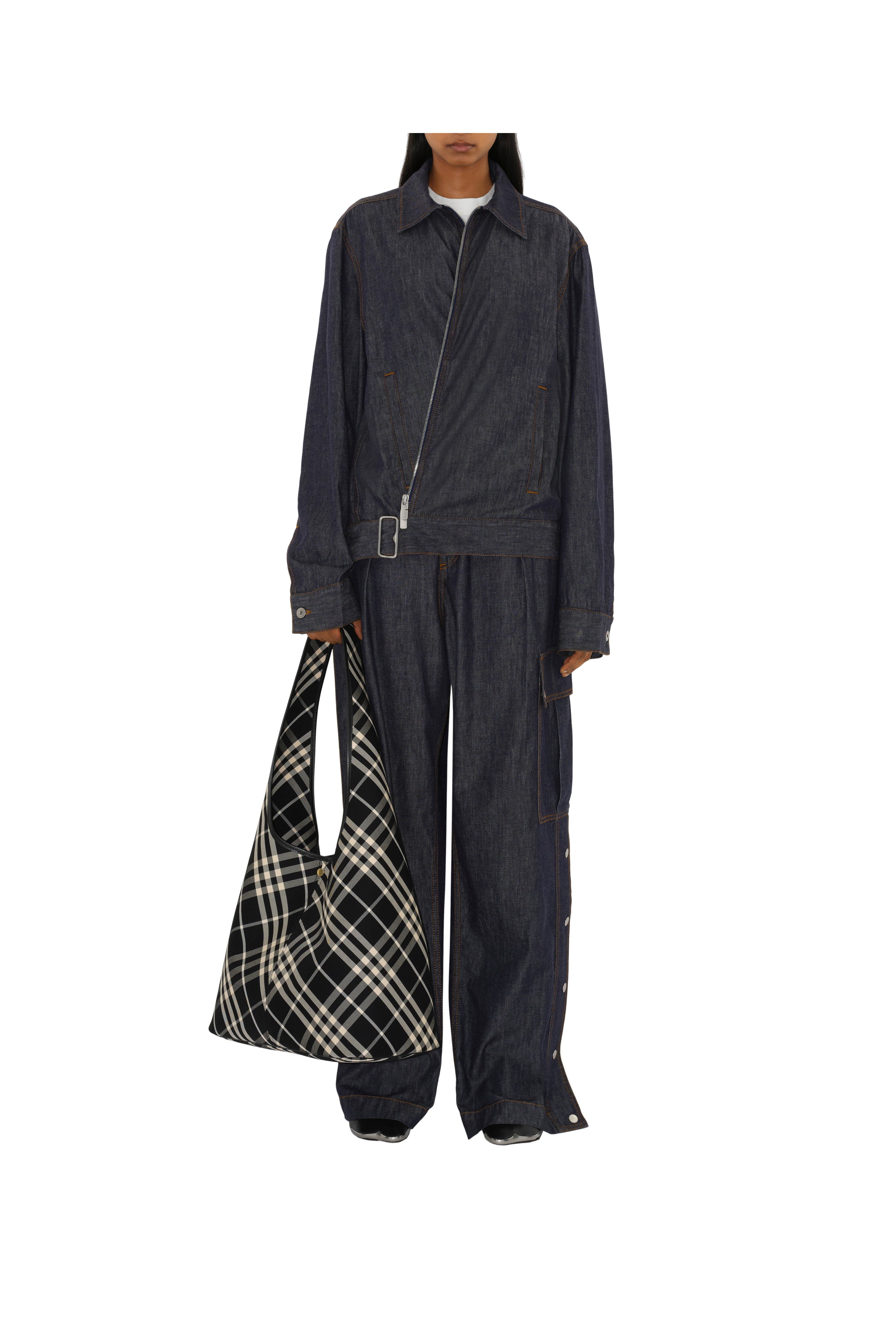 Burberry Large Check Shoulder Bag, Alternate, color, 