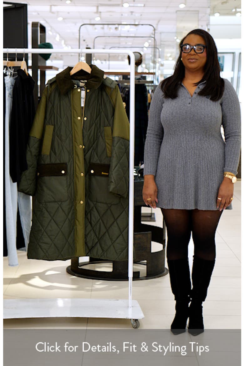 Cookston Quilted Coat with Removable Hood video
