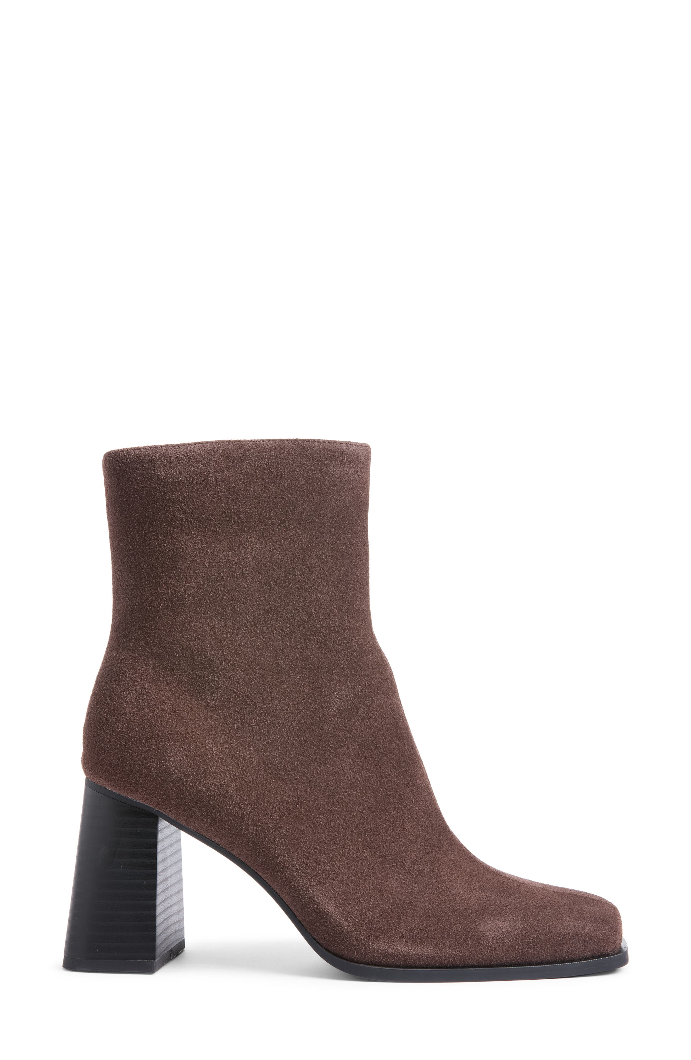Liora Leather Bootie, Alternate, color, BROWN CHOCOLATE
