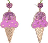 Hallmark Pink Ice Cream Cone Earrings