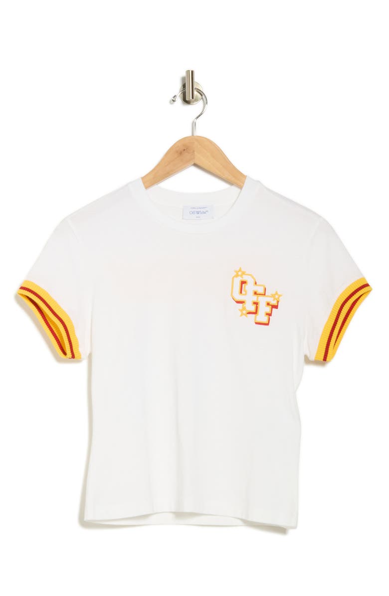 Off-White College Fitted T-Shirt, Alternate, color,