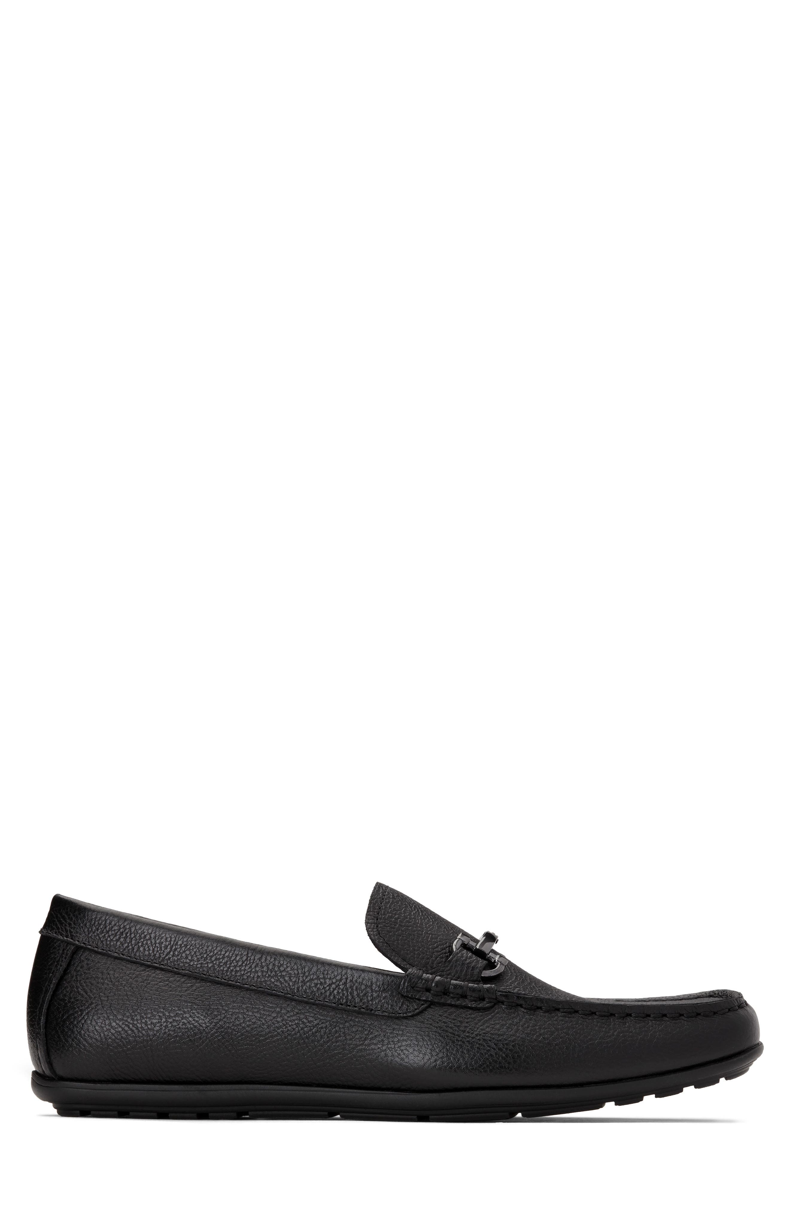 Mason Water Repellent Driving Loafer, Alternate, color, BLACK/ BLACK LEATHER