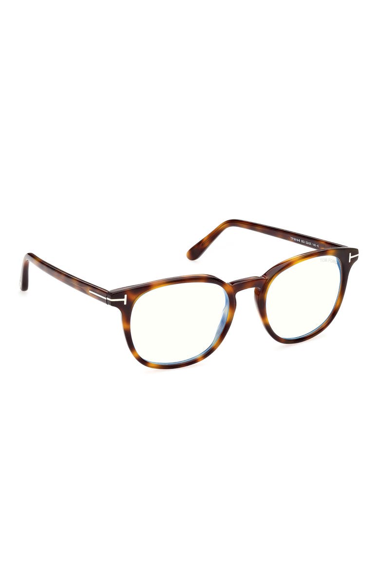 52mm Round Blue Light Blocking Reading Glasses, Alternate, color, SHINY GUNMETAL/ SMOKE POL